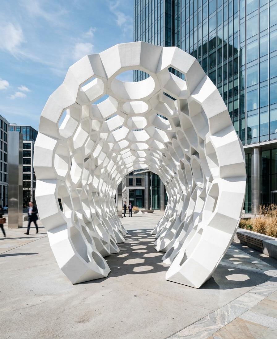Geometric Outdoor Sculpture — cover