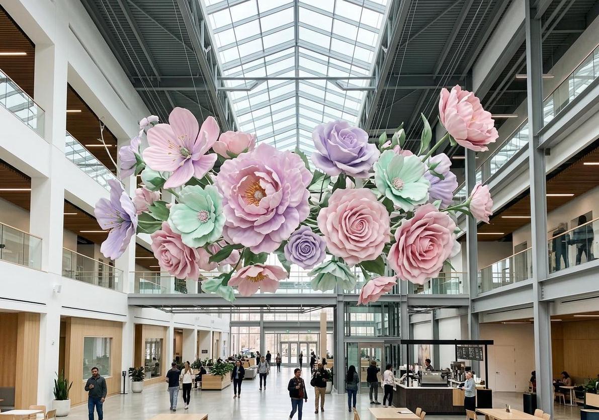 Floral Atrium Installation — cover